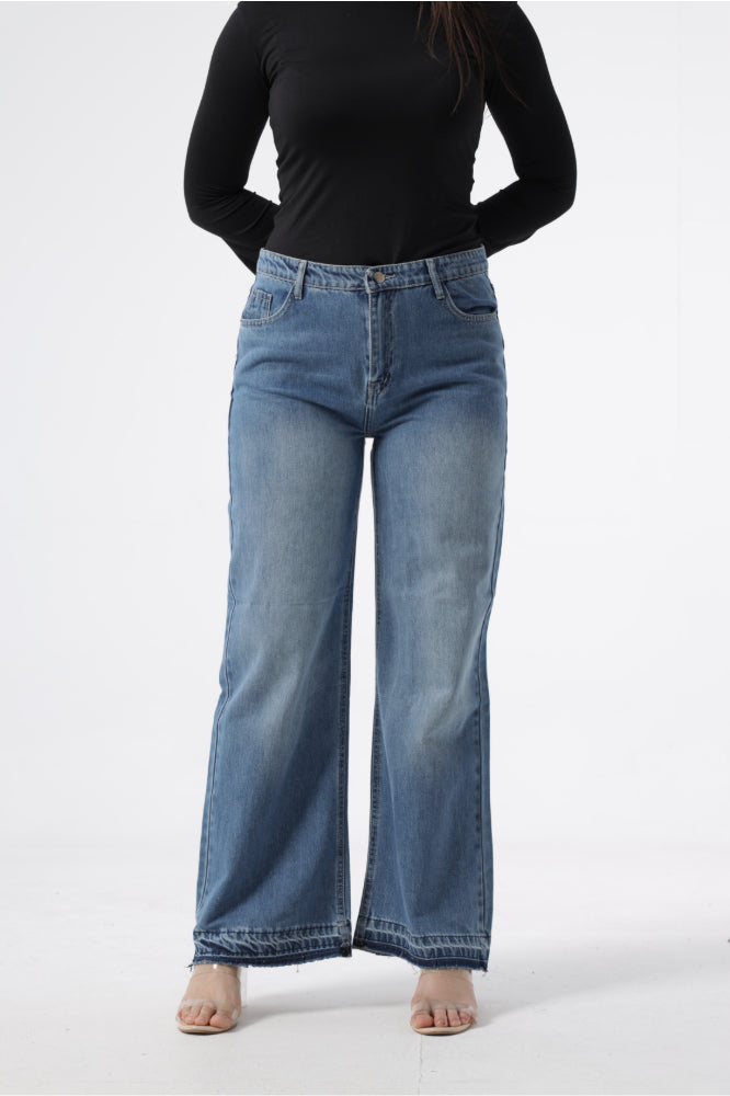 Owluxe Super Wide-Leg — Vintage Blue