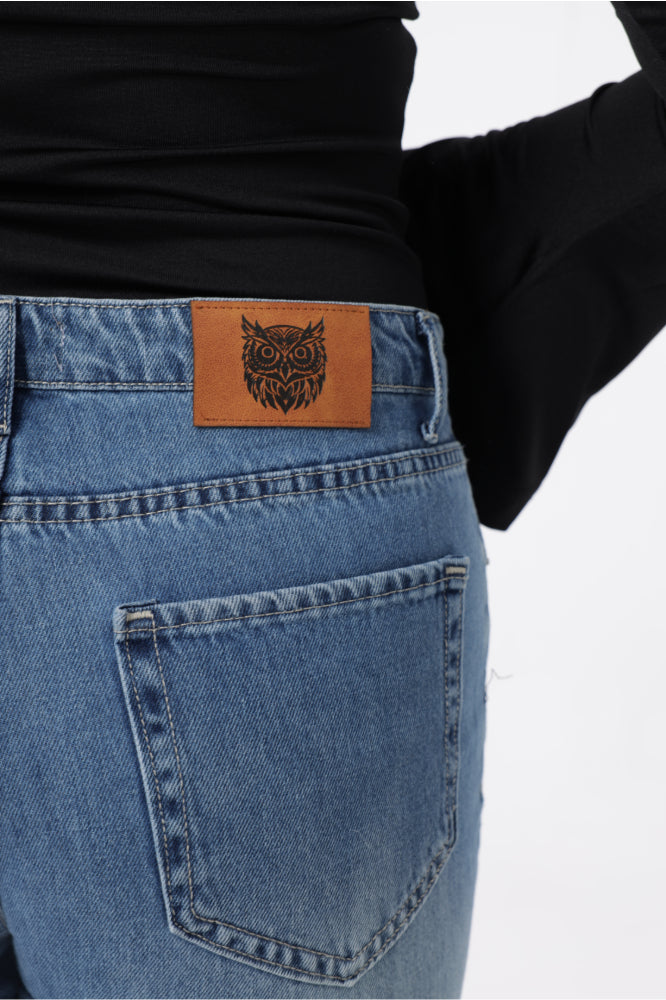 Owluxe Super Wide-Leg — Vintage Blue