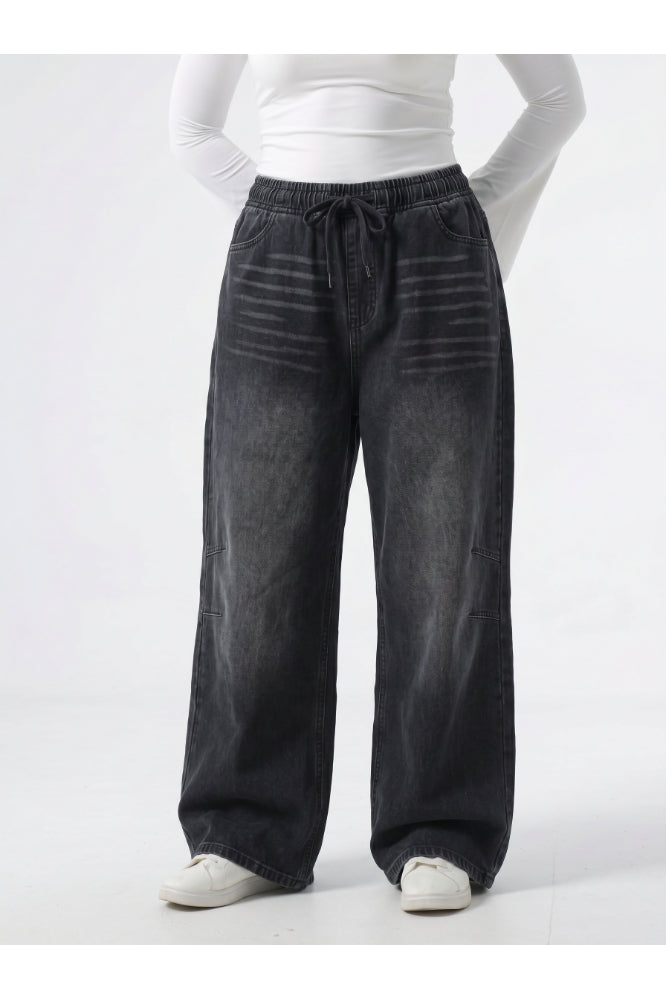 Owluxe Elastic Waist — Charcoal Lined