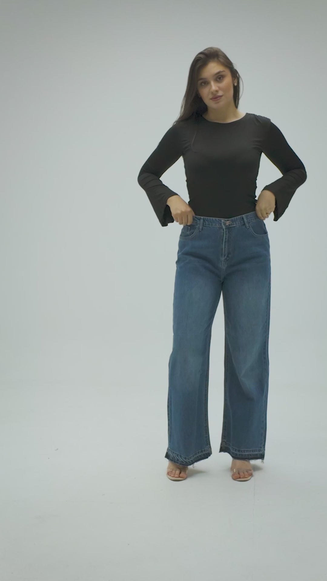 Owluxe Super Wide-Leg — Vintage Blue