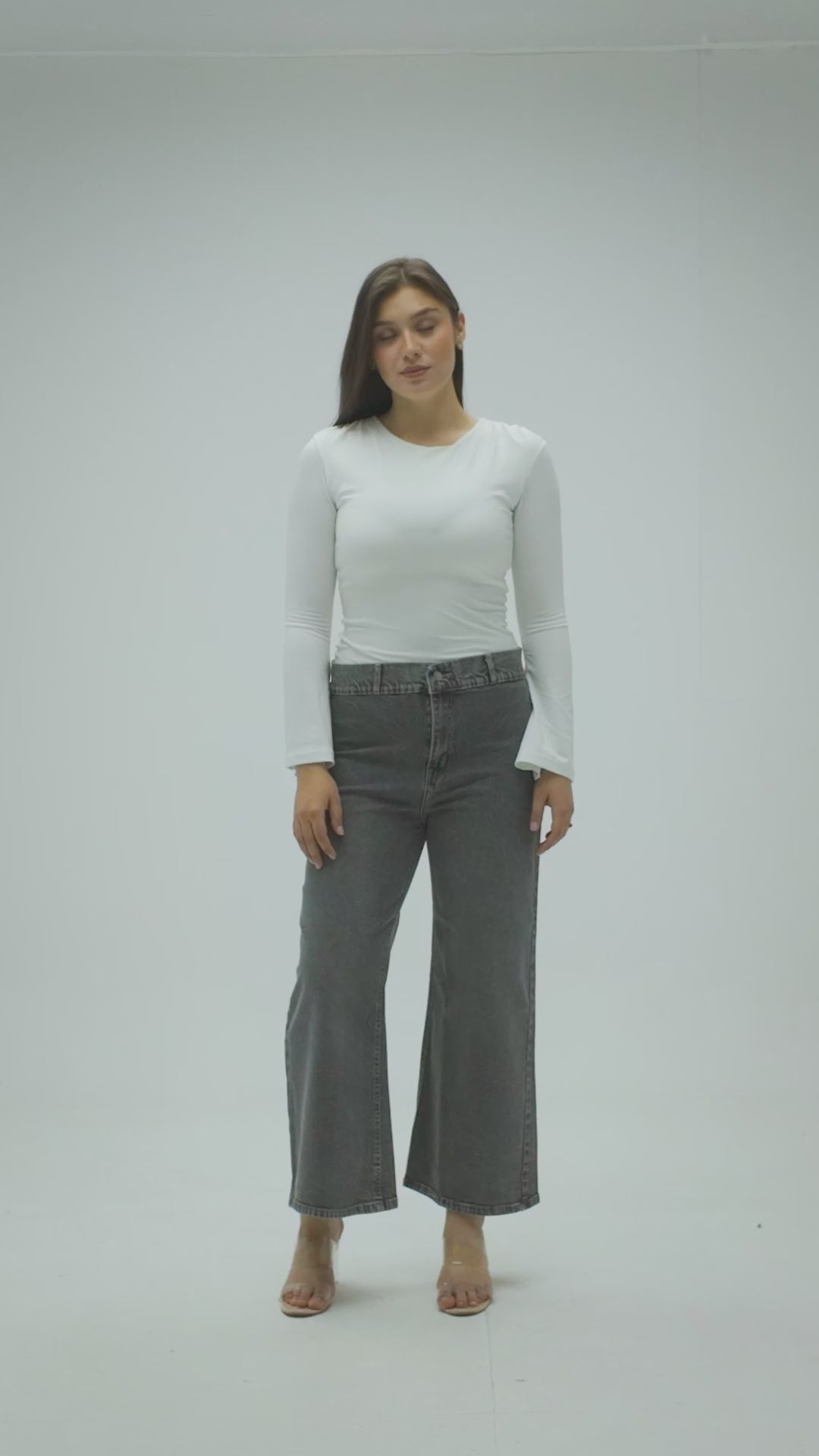 Owluxe Wide-Leg — Concrete (Cropped)