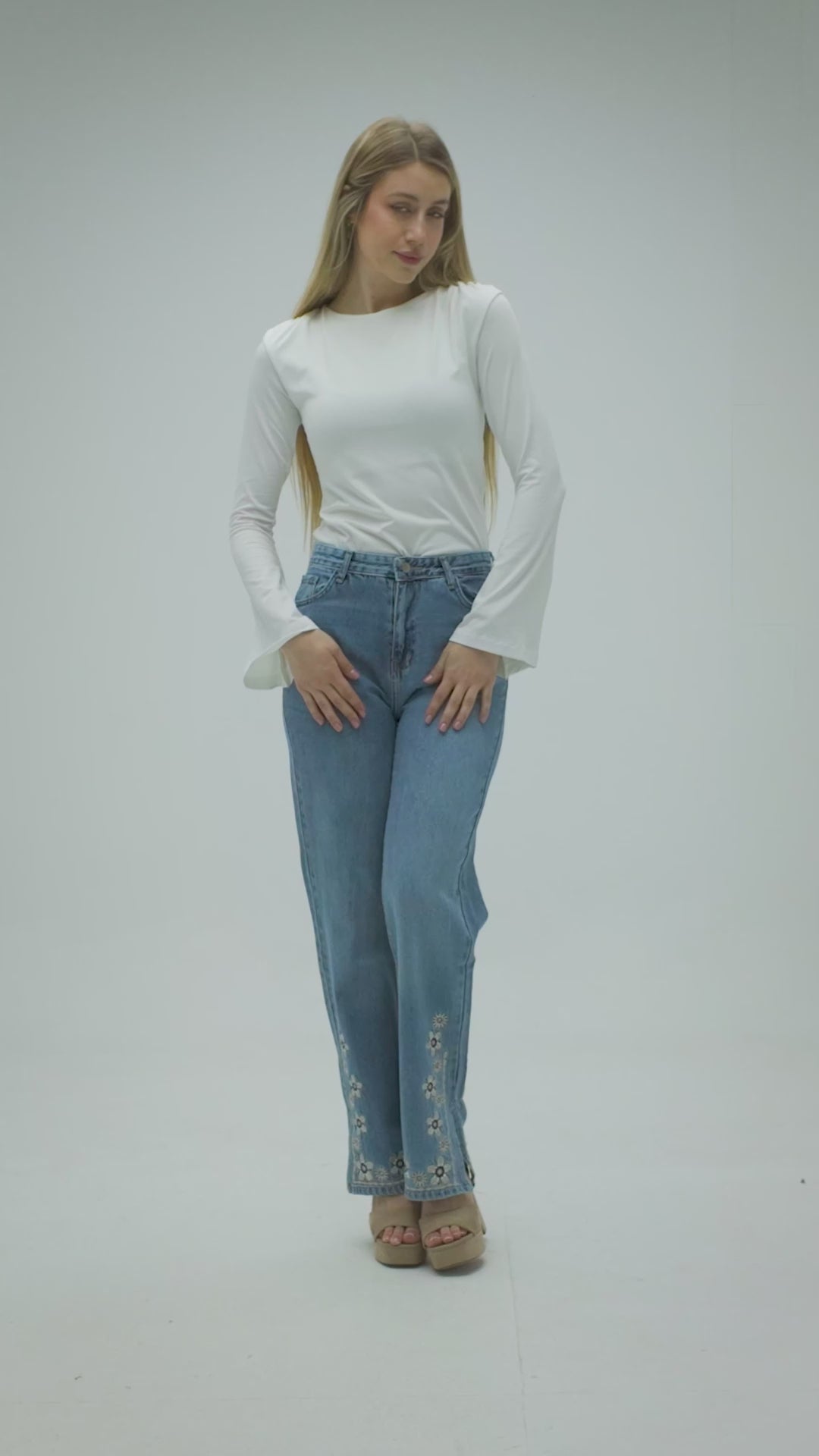 Owluxe Wide-Leg Denim – Midnight