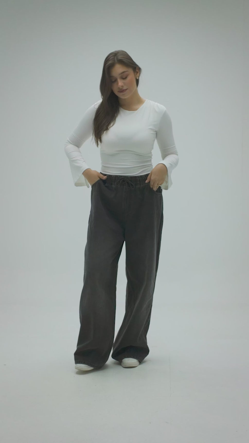 Owluxe Elastic Waist — Charcoal
