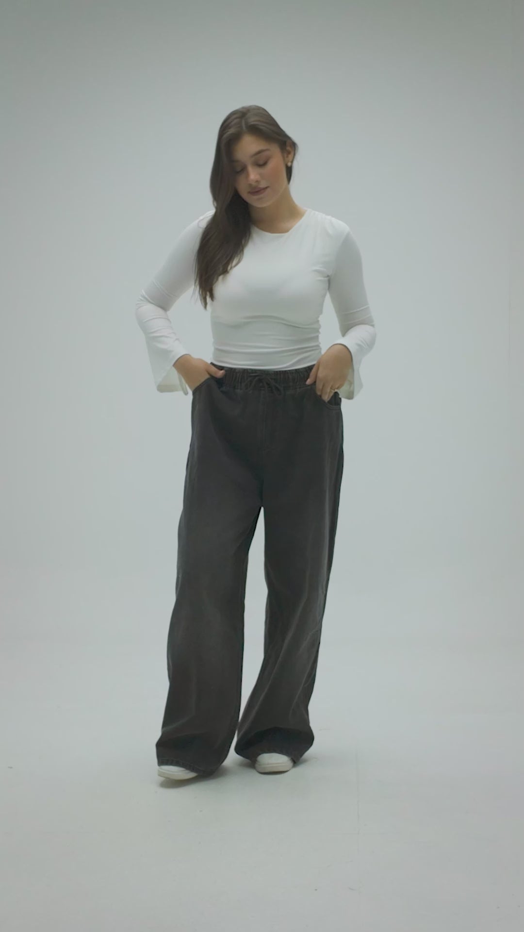 Owluxe Elastic Waist — Charcoal