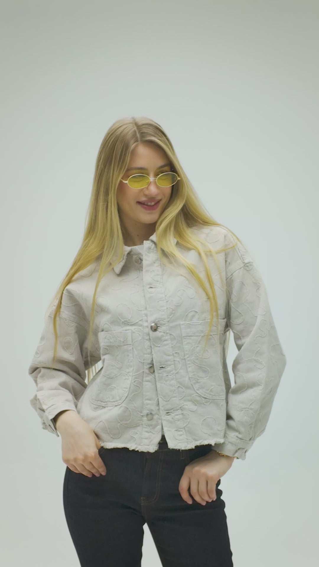 Owluxe Denim Jacket - Beige